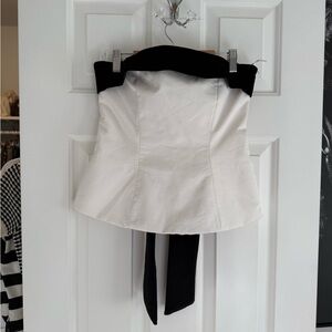 Zara Bow Back Strapless Top